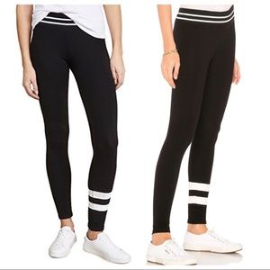 Sundry Striped Ribbed Leggings Yoga Pants 1 Small